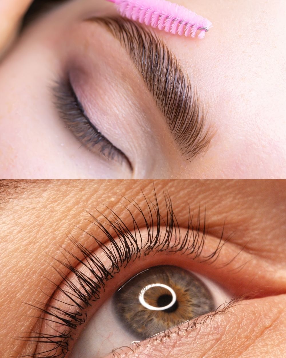 Wimpern- und Augenbrauenlifting